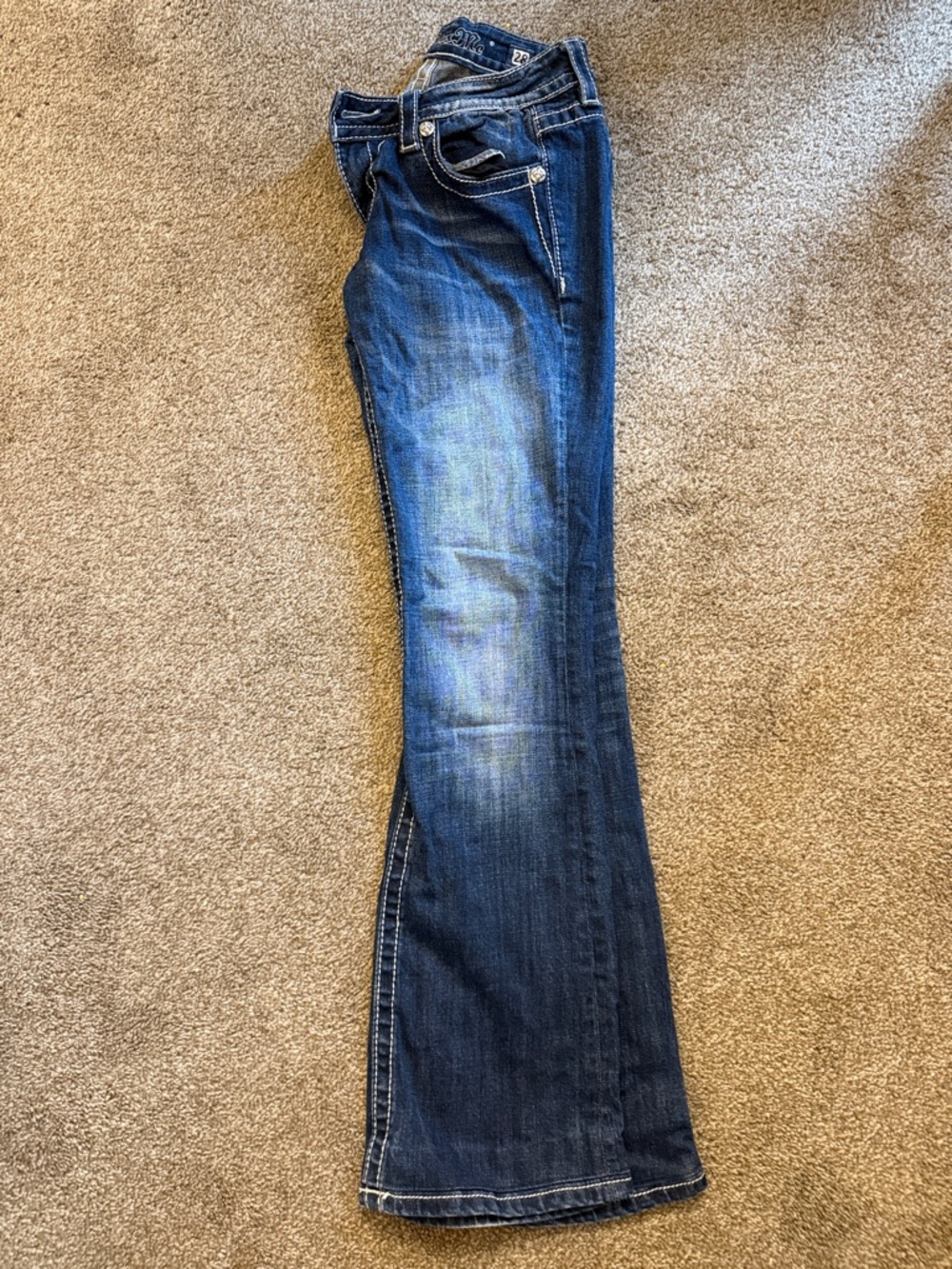 Miss Me Dark Blue Flare Jeans - Picture 4 of 4